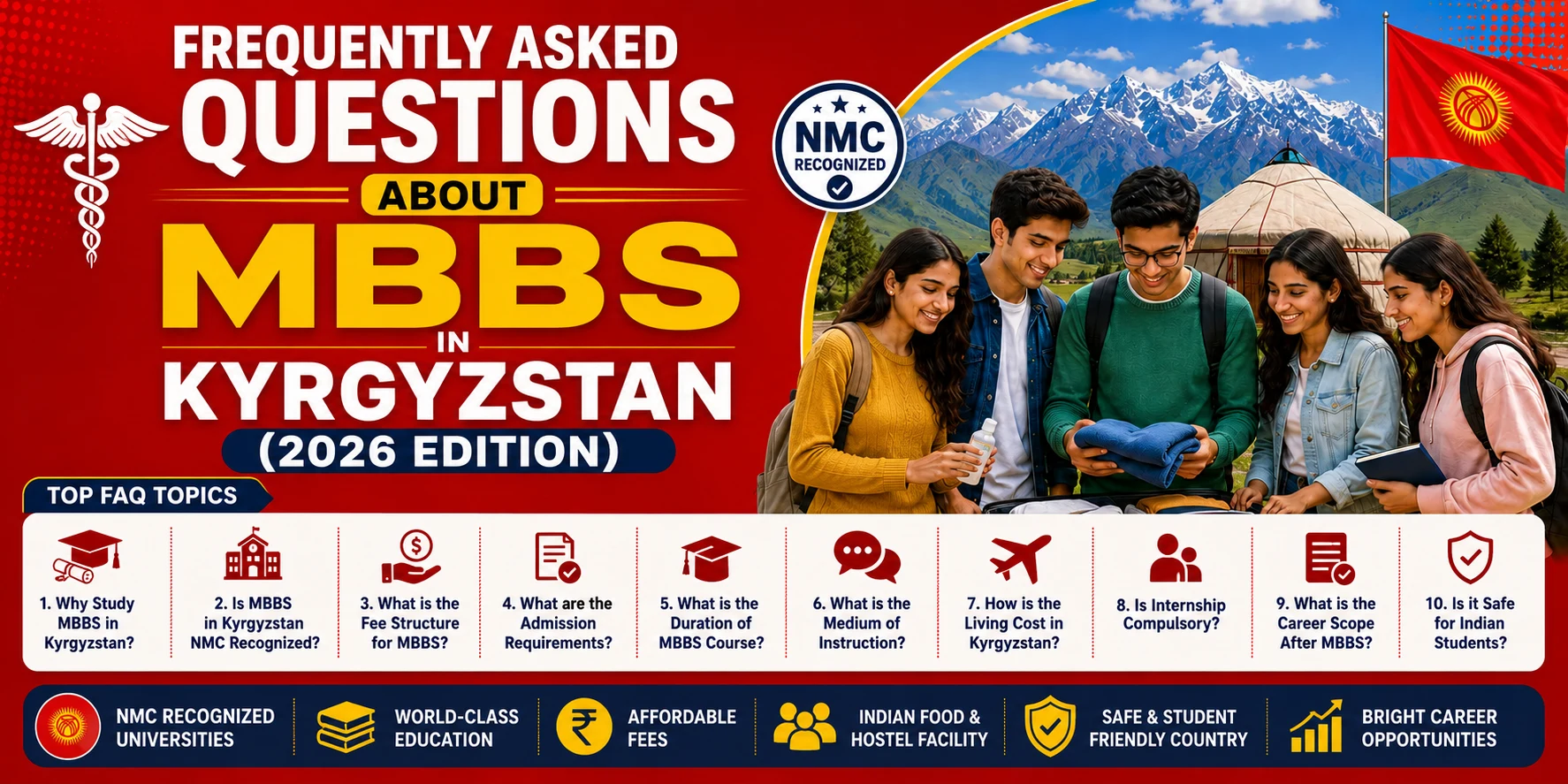 Frequently Asked Questions About M.B.B.S. in Kyrgyzstan (2026 Edition)